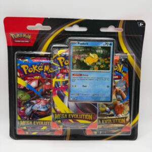 Pokémon TCG: Mega Evolution 3-Pack Blister (Psyduck Promo #007)