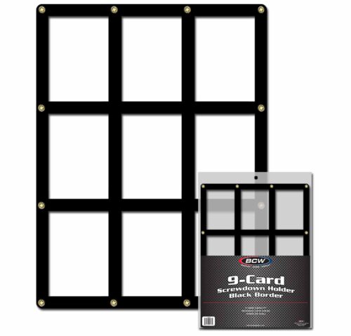 9 Card Screwdown Holder - Black Border