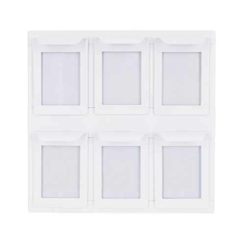 6 Drawer Card Catalog - White