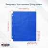 Side Loading 18-Pocket Pro Pages - Blue