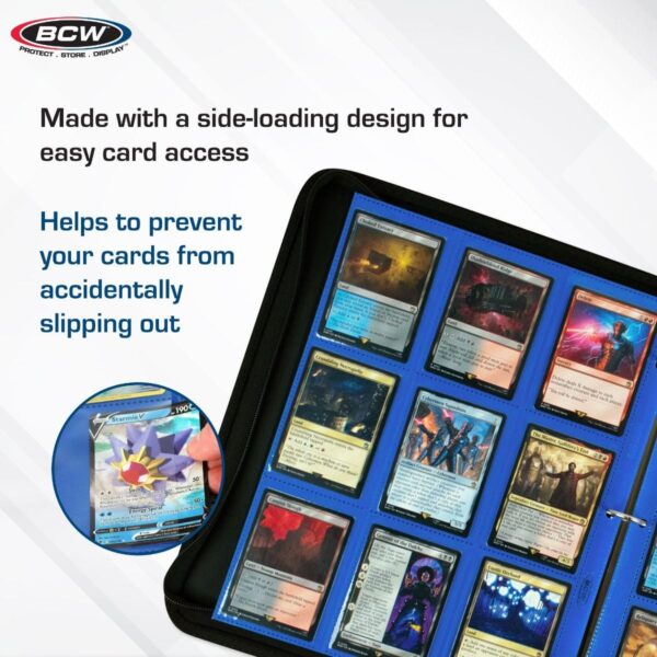 Side Loading 18-Pocket Pro Pages - Blue
