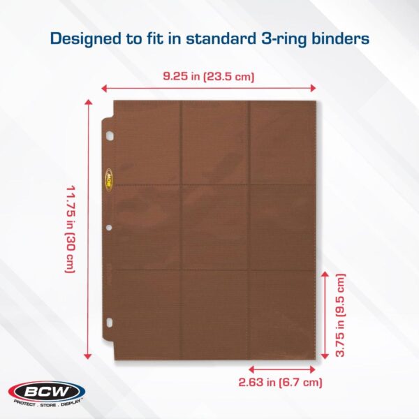 Side Loading 18-Pocket Pro Pages-Brown LTD STOCK