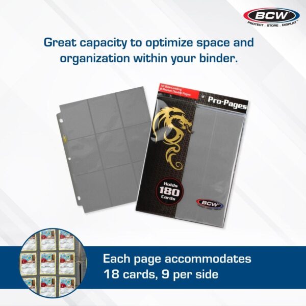 Side Loading 18-Pocket Pro Pages - Gray