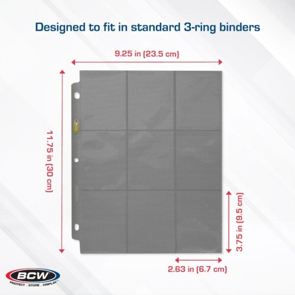 Side Loading 18-Pocket Pro Pages - Gray