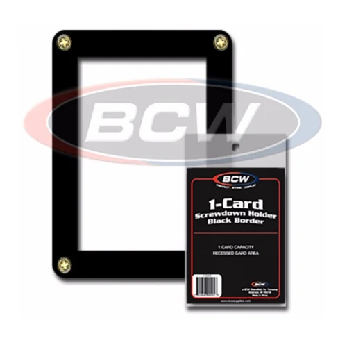 1 Card Screwdown Holder-Black Border *LTD STOCK*