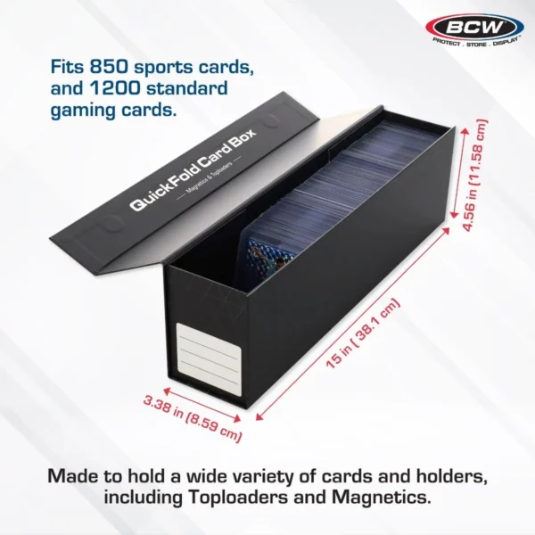 3 Pack QuickFold Card Boxes-Magnetic & Toploaders