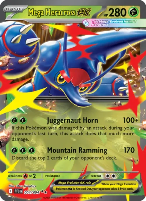 me02-004-mega-heracross-ex #004 Mega Heracross ex (Holo)