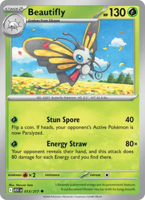 #013 Beautifly (Reverse Holo)