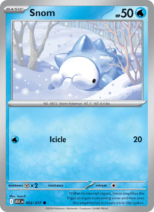 me025-052-snom #052 Snom (Reverse Holo)