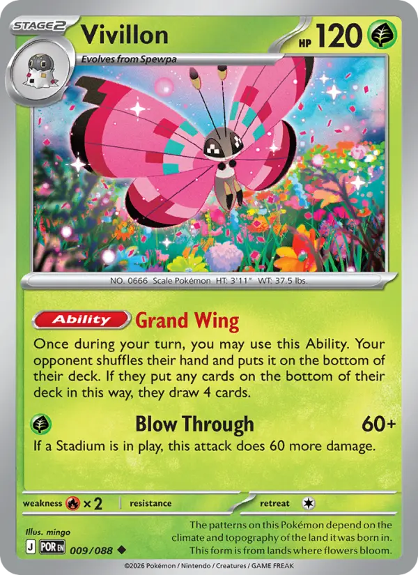 #009 Vivillon (Reverse Holo)