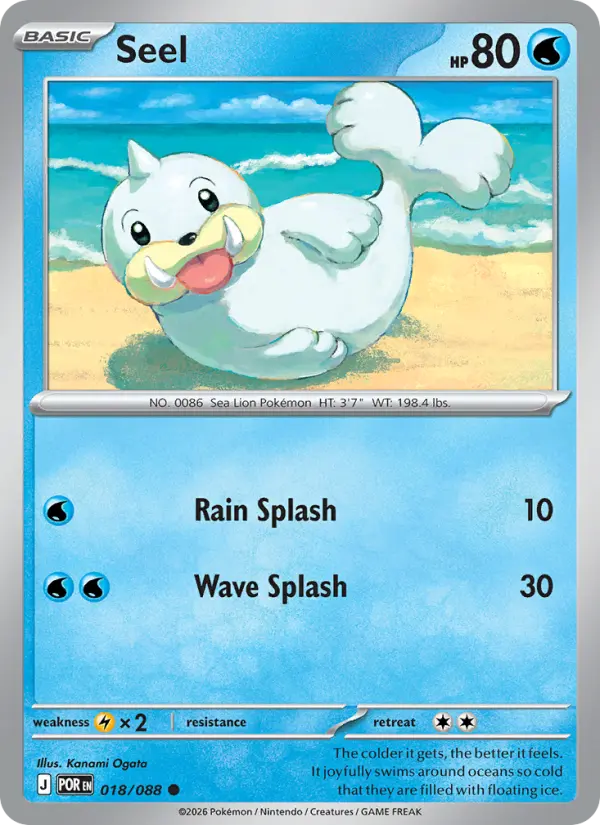 #018 Seel (Reverse Holo)