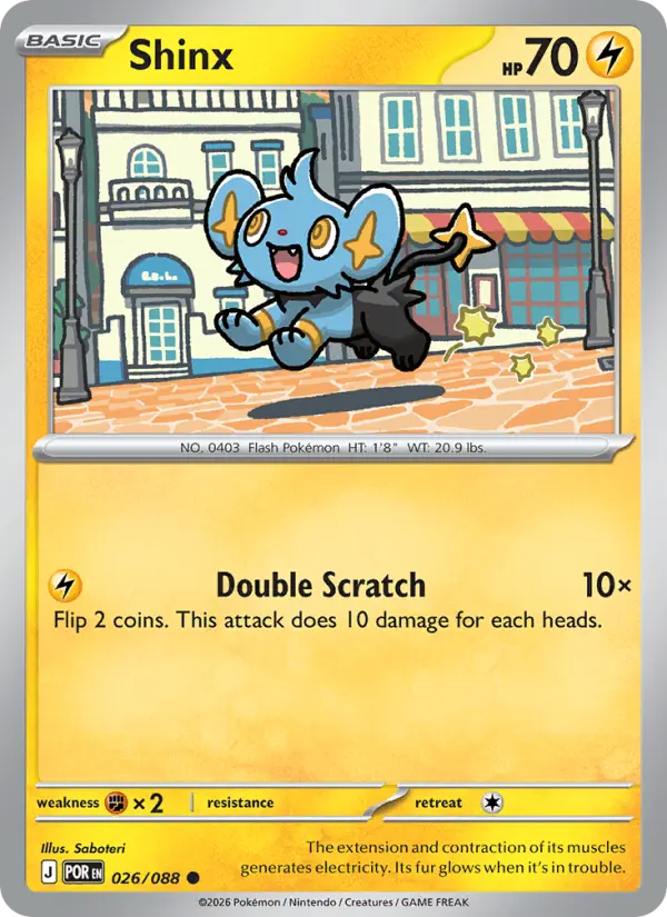 #026 Shinx (Reverse Holo)