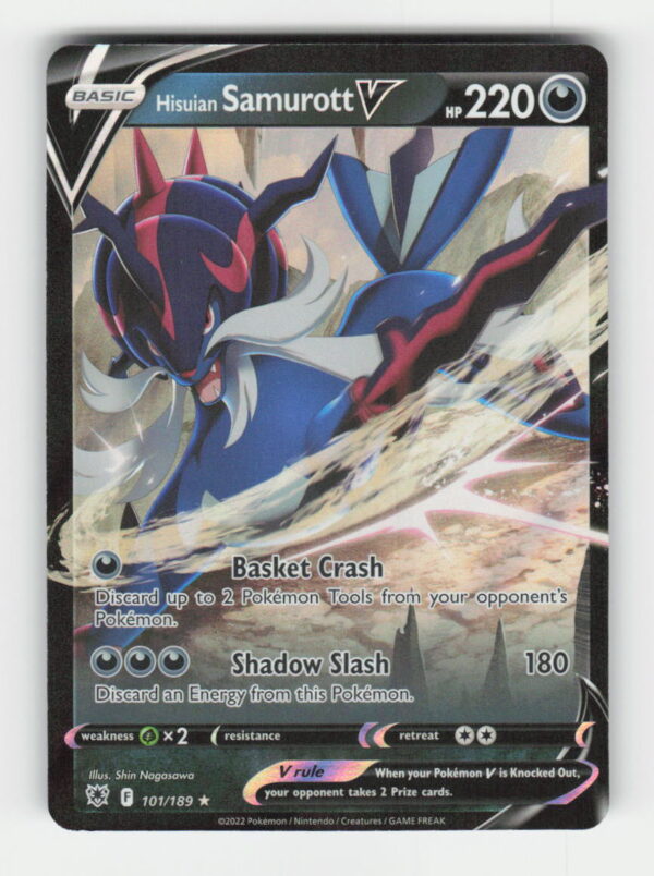 parse-1777223527591-c87oi8.jpg Hisuian Samurott V - SWSH10: Astral Radiance #101/189 - Pokemon Card