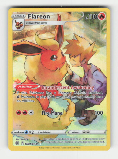 Flareon - SWSH09: Brilliant Stars Trainer Gallery #TG01/TG30 - Pokemon Card