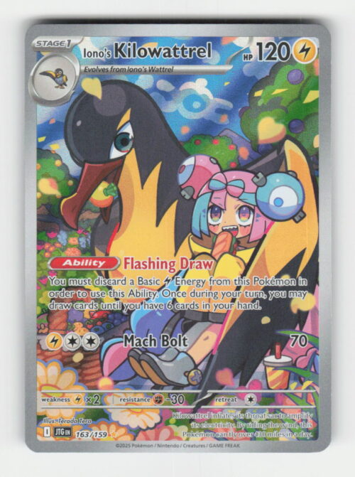 Iono's Kilowattrel - SV09: Journey Together #163/159 - Pokemon Card
