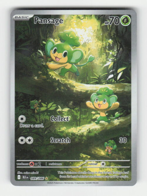 Pansage - SV: Black Bolt #089/086 - Pokemon Card