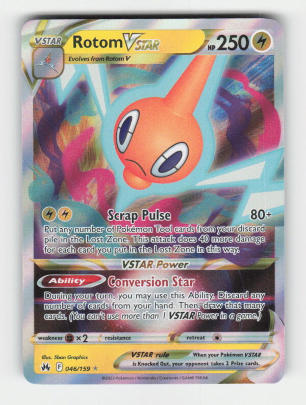 parse-1780884762017-3yrthc.jpg Rotom VSTAR - SWSH: Crown Zenith #046/159 - Pokemon Card