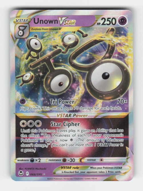 Unown VSTAR - SWSH12: Silver Tempest #066/195 - Pokemon Card