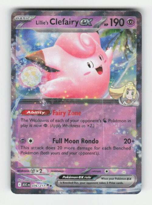 parse-1782784848608-xirxj8.jpg Lillie's Clefairy ex - ME: Ascended Heroes #076/217 - Pokemon Card