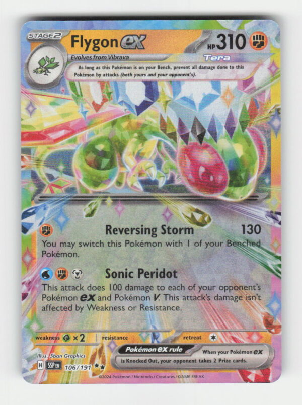 Flygon ex - SV08: Surging Sparks #106/191 - Pokemon Card