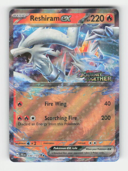 parse-1782784856558-a31jp9.jpg Reshiram ex - SV09: Journey Together #030/159 - Pokemon Card