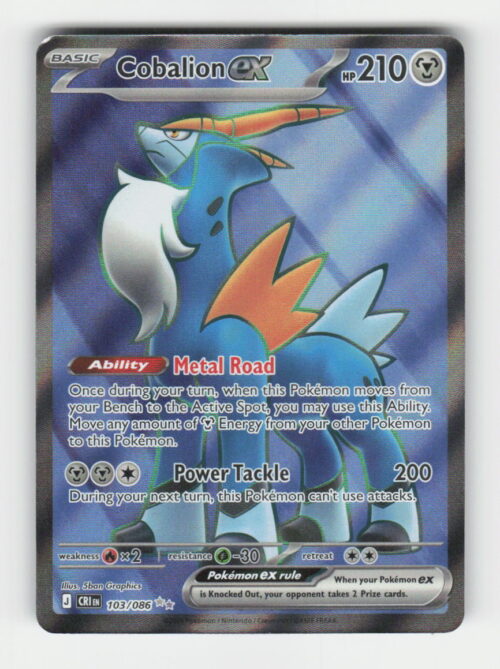 Cobalion ex - ME04: Chaos Rising #103/086 - Pokemon Card