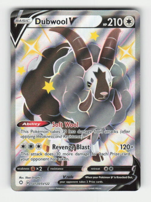 Dubwool V - Shining Fates: Shiny Vault #SV120/SV122 - Pokemon Card
