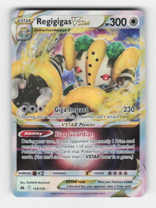 Regigigas VSTAR - SWSH: Crown Zenith #114/159 - Pokemon Card