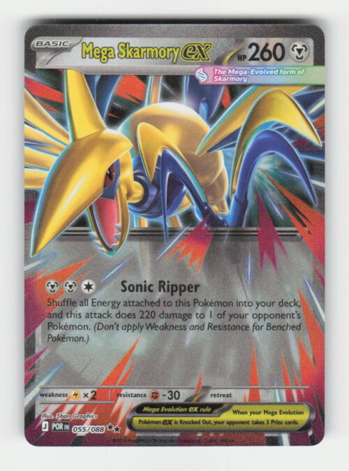 parse-1782789427967-r9na3z.jpg Mega Skarmory ex - ME03: Perfect Order #055/088 - Pokemon Card