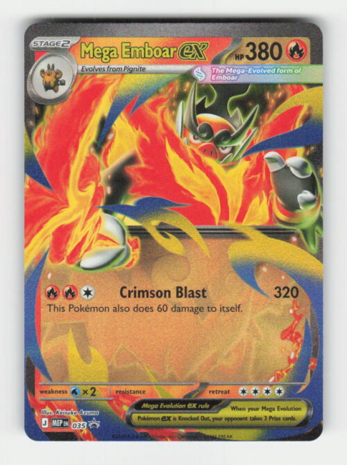Mega Emboar ex - ME: Mega Evolution Promo #035 - Pokemon Card