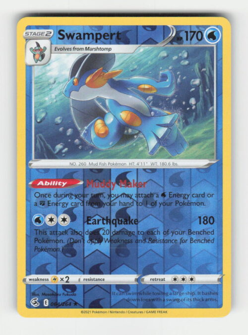 Swampert - SWSH08: Fusion Strike #064/264 - Pokemon Card