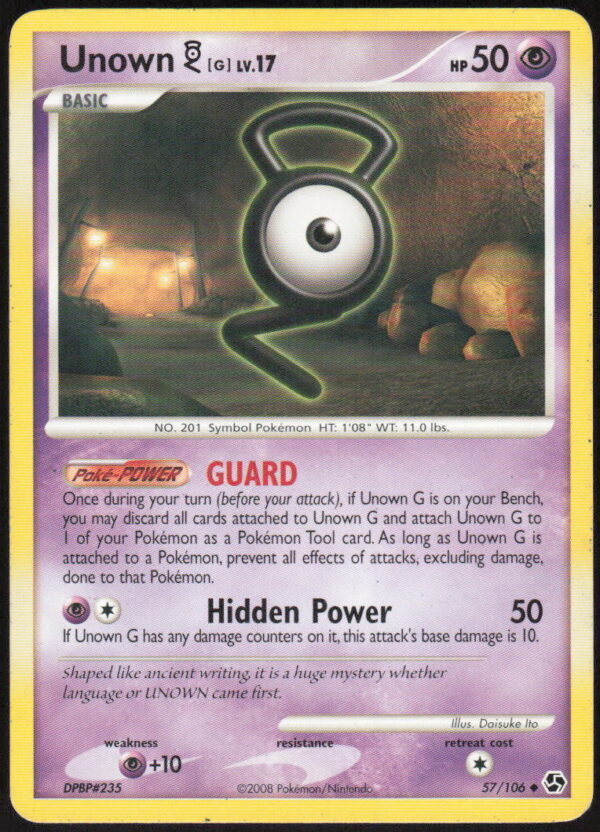 Unown [G] - Great Encounters #57/106 - Pokemon Card