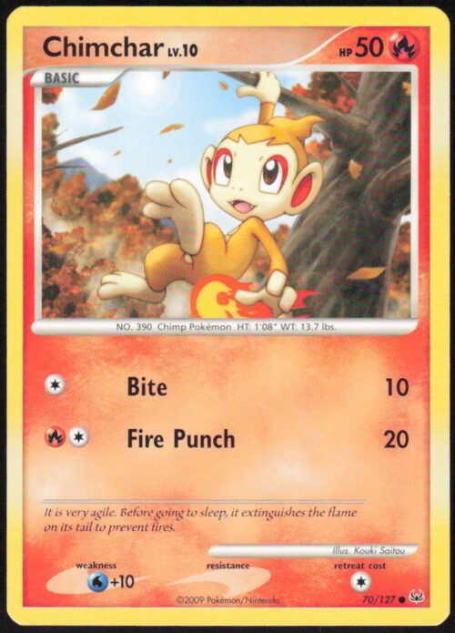 Chimchar - Platinum #70/127 - Pokemon Card