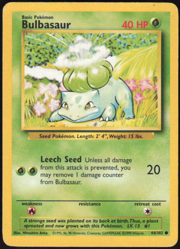Bulbasaur - Base Set #044/102 - Pokemon Card