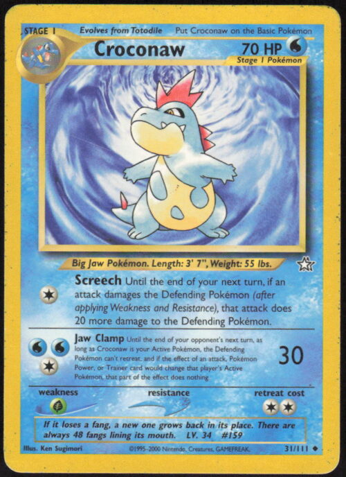 Croconaw (31) - Neo Genesis #031/111 - Pokemon Card
