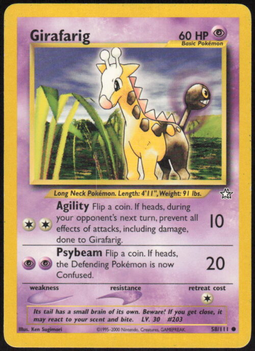 Girafarig - Neo Genesis #058/111 - Pokemon Card