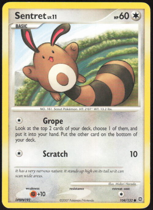 Sentret - Secret Wonders #104/132 - Pokemon Card
