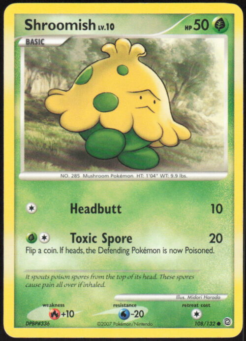 Shroomish - Secret Wonders #108/132 - Pokemon Card