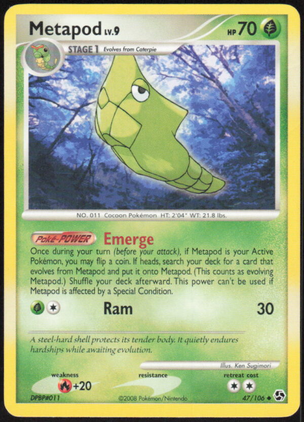 Metapod - Great Encounters #47/106 - Pokemon Card