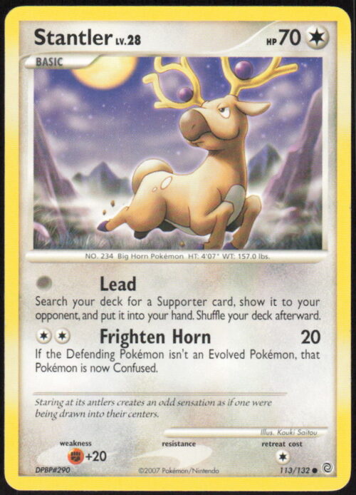 Stantler - Secret Wonders #113/132 - Pokemon Card