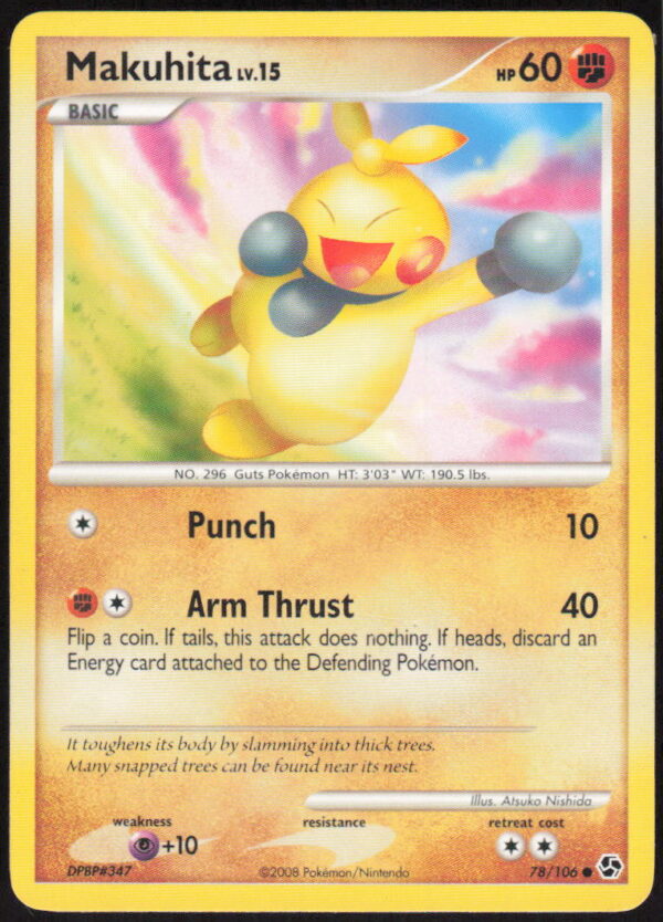 Makuhita - Great Encounters #78/106 - Pokemon Card