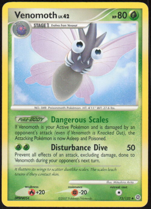 Venomoth - Secret Wonders #73/132 - Pokemon Card