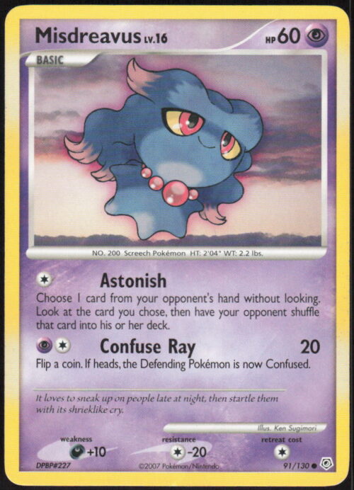 parse-1785810542704-wkyuqi.jpg Misdreavus - Diamond and Pearl #91/130 - Pokemon Card