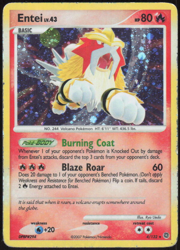 Entei - Secret Wonders #4/132 - Pokemon Card