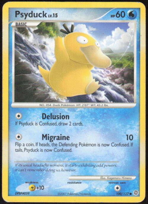 Psyduck - Secret Wonders #100/132 - Pokemon Card