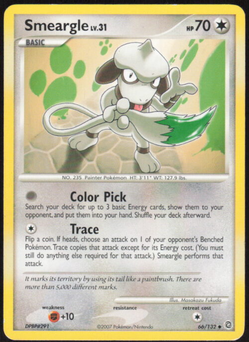 Smeargle - Secret Wonders #66/132 - Pokemon Card