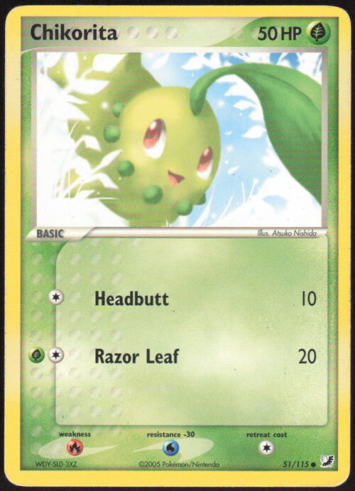 Chikorita - EX Unseen Forces #51/115 - Pokemon Card