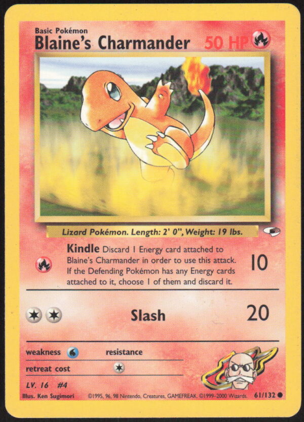Blaine's Charmander - Gym Heroes #061/132 - Pokemon Card