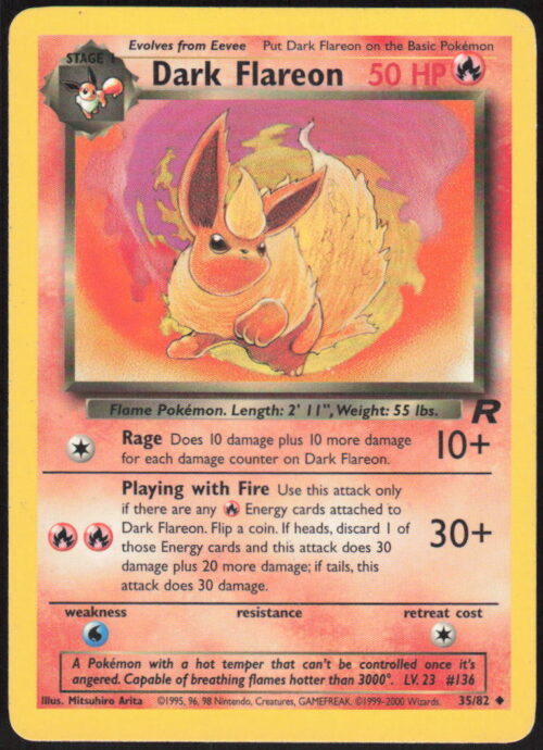 Dark Flareon - Team Rocket #35/82 - Pokemon Card
