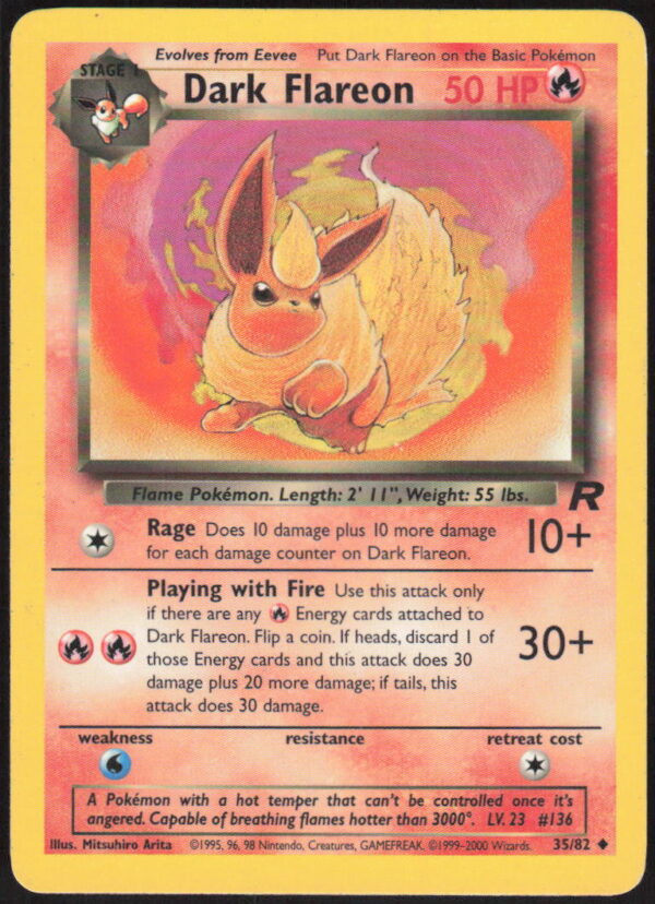 Dark Flareon - Team Rocket #35/82 - Pokemon Card